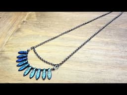 How to Make the Dagger Pendant Necklace by Deb Floros