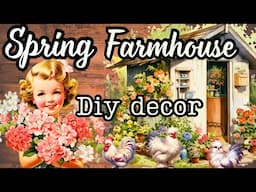 Spring farmhouse diy decor & crafts!