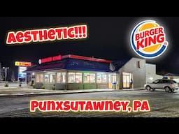 Aesthetic Blue Roof Burger King Still Open - Punxsutawney, PA