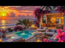 Bossa Nova Jazz and Calming Effect at Sunset - Luxury Beachfront Resort with Soothing Jazz