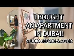 I BOUGHT AN APARTMENT IN DUBAI! | BEFORE AND AFTER STUDIO MAKEOVER | EMIRATES CABIN CREW LIFE VLOG