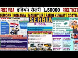 Free Requirement For Croatia Russia Albania Jordan Kuwait Driver Opretor Job Vacancy 2024 Europe Job