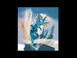 How to draw VAPOREON POKEMON  ( Eevee Evolution )