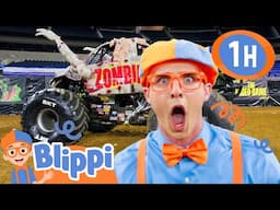 Blippi Learns Monster Jam Tricks! 🚛 Spinning Donuts Like a Pro! | Blippi | Kids TV Shows