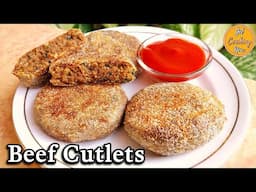 Beef Cutlets | Goan Beef Cutlets Recipe | Easy Beef Cutlet Recipe | Beef Patties | Mince Beef Cutlet