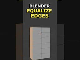 Blender: Equalize Edges The EASY Way #3d #blender #3dmodeling #blender3d