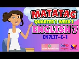 MATATAG English 7 Q1 Week1: Basic Elements of Poetry