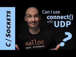 Can I use connect with UDP sockets?