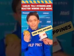 Reaction of Carlos Yulo on Interview after winning gold in Olympics #parisolympics2024 #carlosyulo