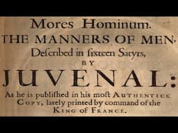 Mores hominum - The manners of men - sixteen satyrs by Juvenal - Sir Robert Stapylton - Knight.