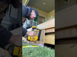 Easiest way to install skirting #deck #backyard #decking