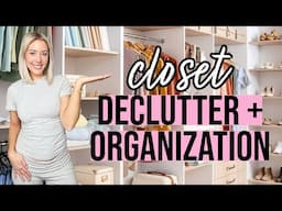 EXTREME DECLUTTERING CHALLENGE: MINIMALIST CLOSET ORGANIZATION 2025! DECLUTTER + ORGANIZE MY CLOSET!