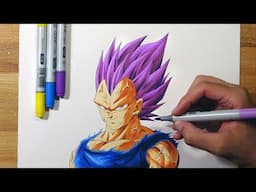 How To Draw Ultra Ego Vegeta