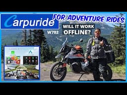 CARPURIDE W702  Motorcycle GPS Navigation Systems Android Auto & Apple Carplay | For Travel&Offroad