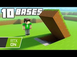 10 Underground Secret Base Designs in Minecraft RTX!