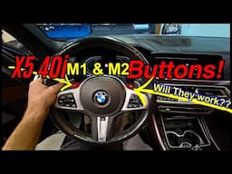 BMW x5: M1 and M2 Steering Wheel Buttons installation!