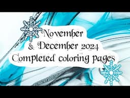 November & December 2024 Completed coloring pages