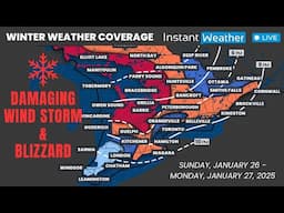 🔴 LIVE | ❄️ Winter Weather Coverage: Wind Storm & Blizzard Risk (Sun, Jan. 26, 2025)