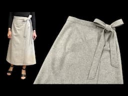 No zipper, no elastic - Only 1 meter of fabric, sew a beautiful and easy skirt