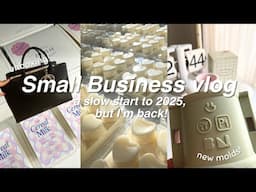 Small Candle Business Vlog | Making Wax melts | Clean up with me | Teddy Blake Bella bag Unboxing!