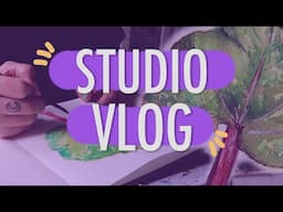 ✸ STUDIO VLOG ✸ Painting Rhubarb & New Plans