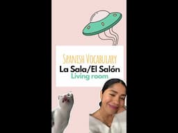 Practice Spanish Vocabulary | Living Room 🛋️ La Sala/El Salón w/subtitles