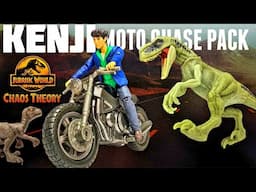 Mattel Jurassic World Chaos Theory Kenji Moto Chase Pack Review!!! w/Atrociraptor & Velociraptor!!!