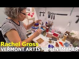 Vermont Artist and Printmaker Rachel Gross in Her Studio