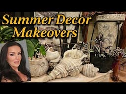 Summer Decor Makeovers! Refreshed Thrifted and Old Decor for Summer