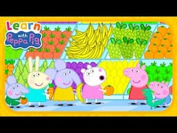 Peppa Learns About Fruit And Vegetables 🍓 Educational Videos for Kids 📚 Learn With Peppa Pig