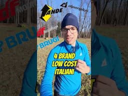 BRAND ITALIANI LOW COST per il TREKKING🇮🇹⛰️