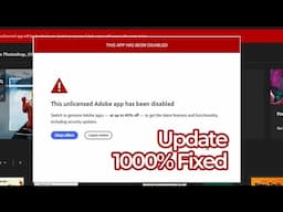 This Unlicensed Adobe App has been Disabled | RESOLVED | NEW UPDATE