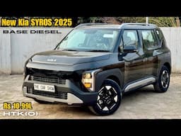 New 2025 Kia Syros HTK(O) 🔥 Diesel BASE Model with Alloy wheels, Sunroof, 12.3’ screen & much more!