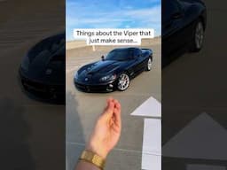 The Viper makes NO SENSE! #viper #automobile #dodgeviper #dodge #cartok