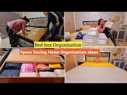 Bed-box Organization ideas | Space Saving Home Organization | Under The Bed Storage Organisation