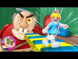 OPA IS EVIL! Zal Hannah ontsnappen? Obby (Roblox) | Playmobil Family Bird