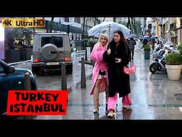 🌧️ Rainy Walk in Taksim Istiklal Istanbul | 2025 Walking Tour 🇹🇷