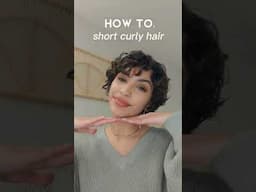 How to style short curly hair :)