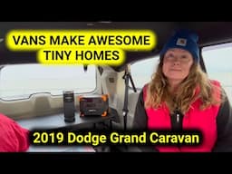 10 No-Build Van Dwelling Setup Variations In My 2019 Dodge Grand Caravan | Simple And Clutter-Free!