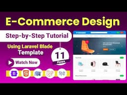 Create a Professional 🛒E-Commerce Design with Bootstrap 5 & Laravel: Step-by-Step Tutorial in Hindi🔥