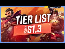 NEW TIER LIST for PATCH 25.S1.3 - League of Legends