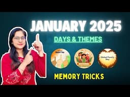 January 2025 Days and Themes | National & International days | with Memory Tricks