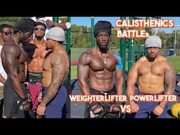 Insane Calisthenics Battle - Powerlifter vs Weightlifter | That's Good Money