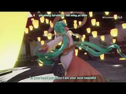 Bright Moon at Autumn's Dawn - Hatsune Miku (English-Pinyin sub)