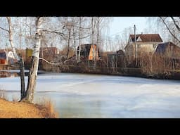 Why Russians Prefer to Live in the City? Winter Walk in Russian Village (Dacha Community)