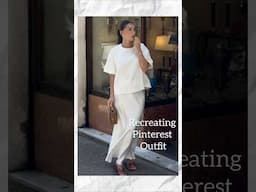 From Pinterest to Real Life #totalwhite #satinskirt #handmade