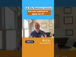 LA City business license. Are you required to apply for it? #taxes #losangeles #shorts