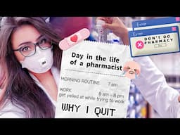 Day in the life of a Pharmacist 👩‍⚕️why not to do pharmacy 💊 the ugly truth of why I quit