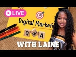 Digital Marketing Q&A: Learn how to record your life to make $3-10k+/monthly w/digital products!