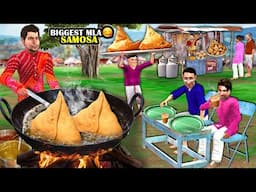 Biggest MLA Samosa Indian Snack Street Food Hindi Kahaniya Hindi Moral Stories Hindi Stories